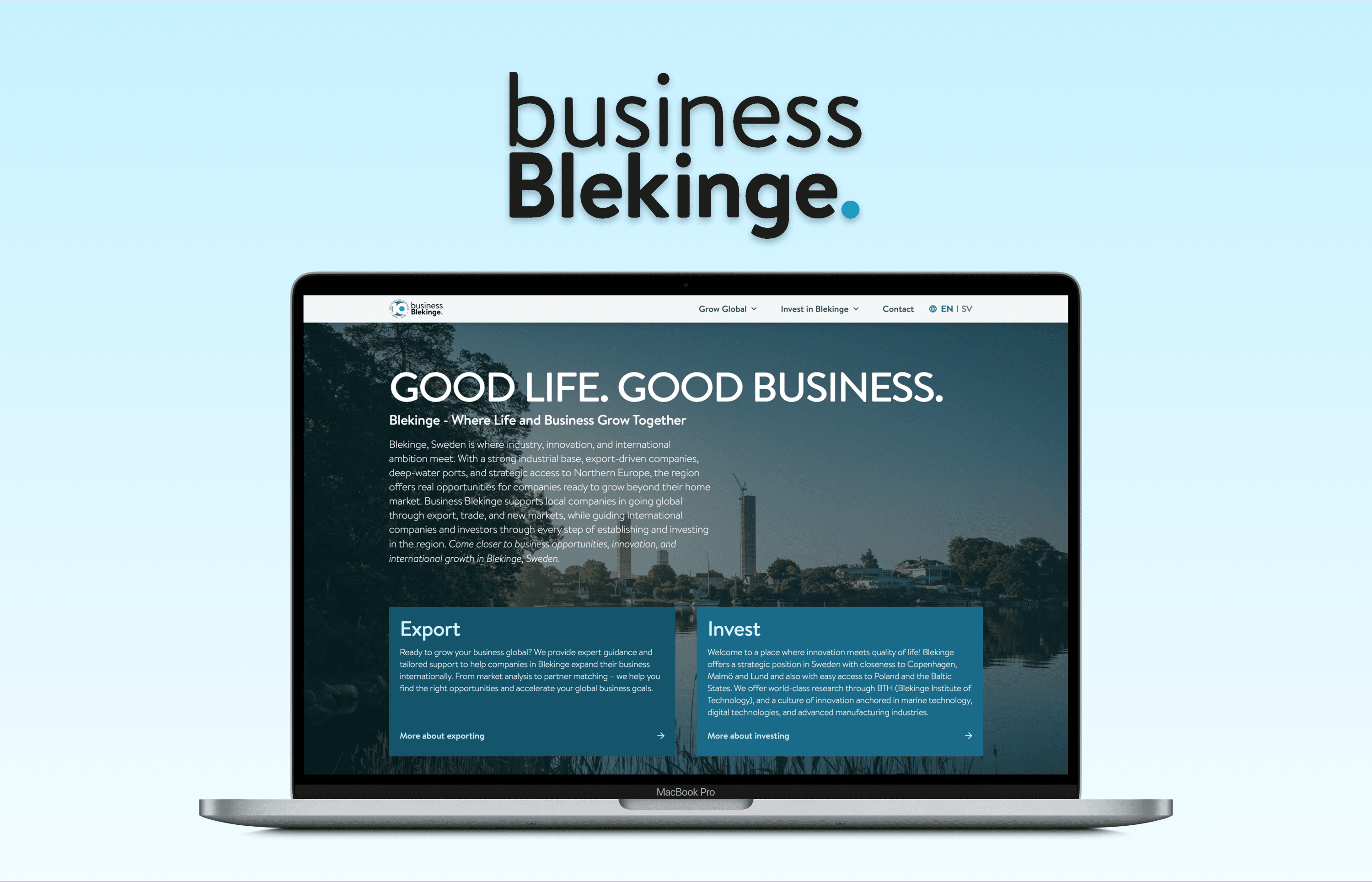 Case | Business Blekinge in Statamic